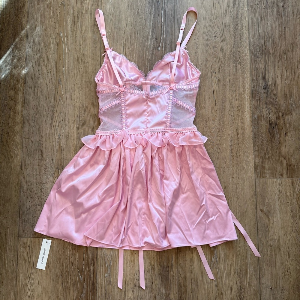 For Love and Lemons Ily Embroidered Slip Dress - Picture 8 of 9
